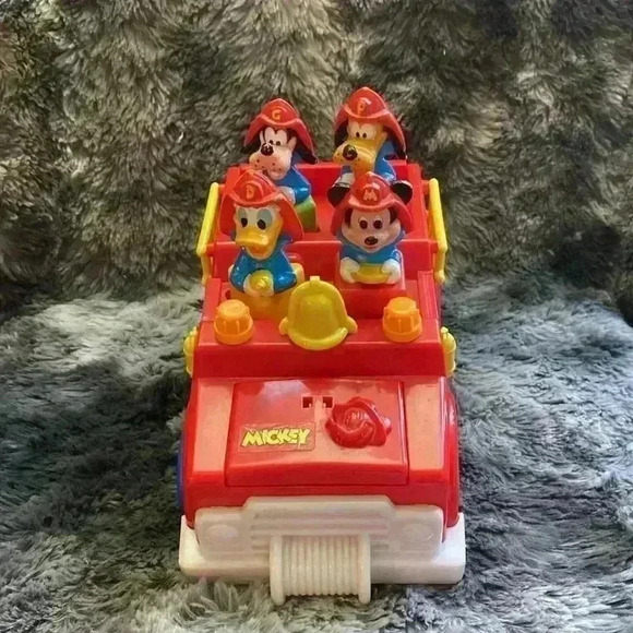 Mattel Disney Vtg 1989 Mickey
Mouse & Friends  Fire Truck
Motorized - Picture 5 of 13